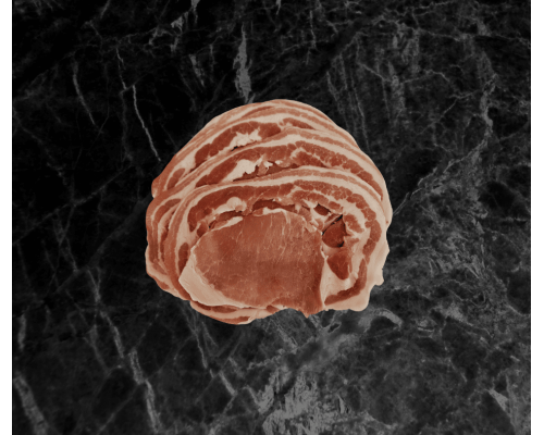 Our own sweet dry cured middle bacon 250g